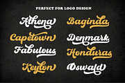 Hustony - Retro Bold Script, a Script Font by MJB Letters (Thumbnail 3 of 10)