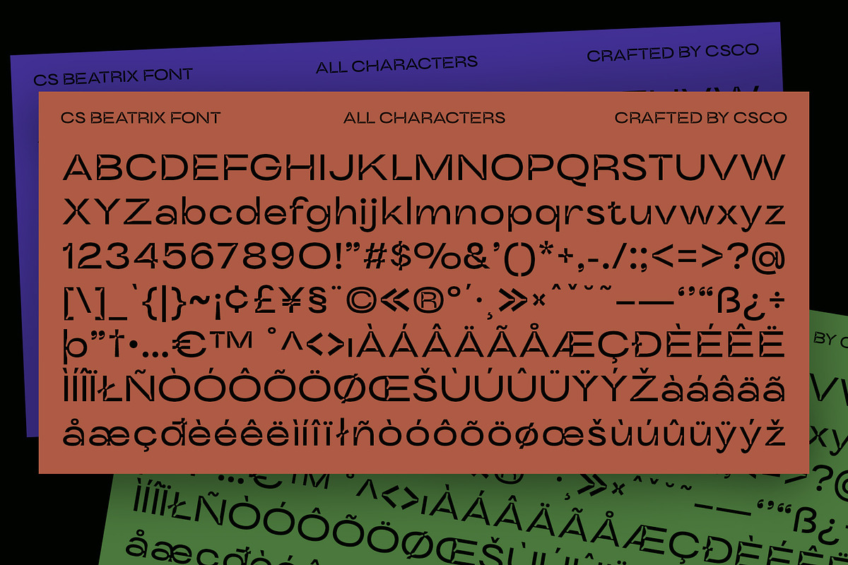 CS Beatrix – Inktrap Font, a Sans Serif Font by Craft Supply Co. (Photo 8 of 8)