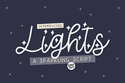 LIGHTS a Sparkling Script, a Script Font by Blush Font Co. (Thumbnail 1 of 6)
