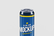 Realistic Slim Can Mock-up, a Print Template by Propex (Thumbnail 14 of 17)