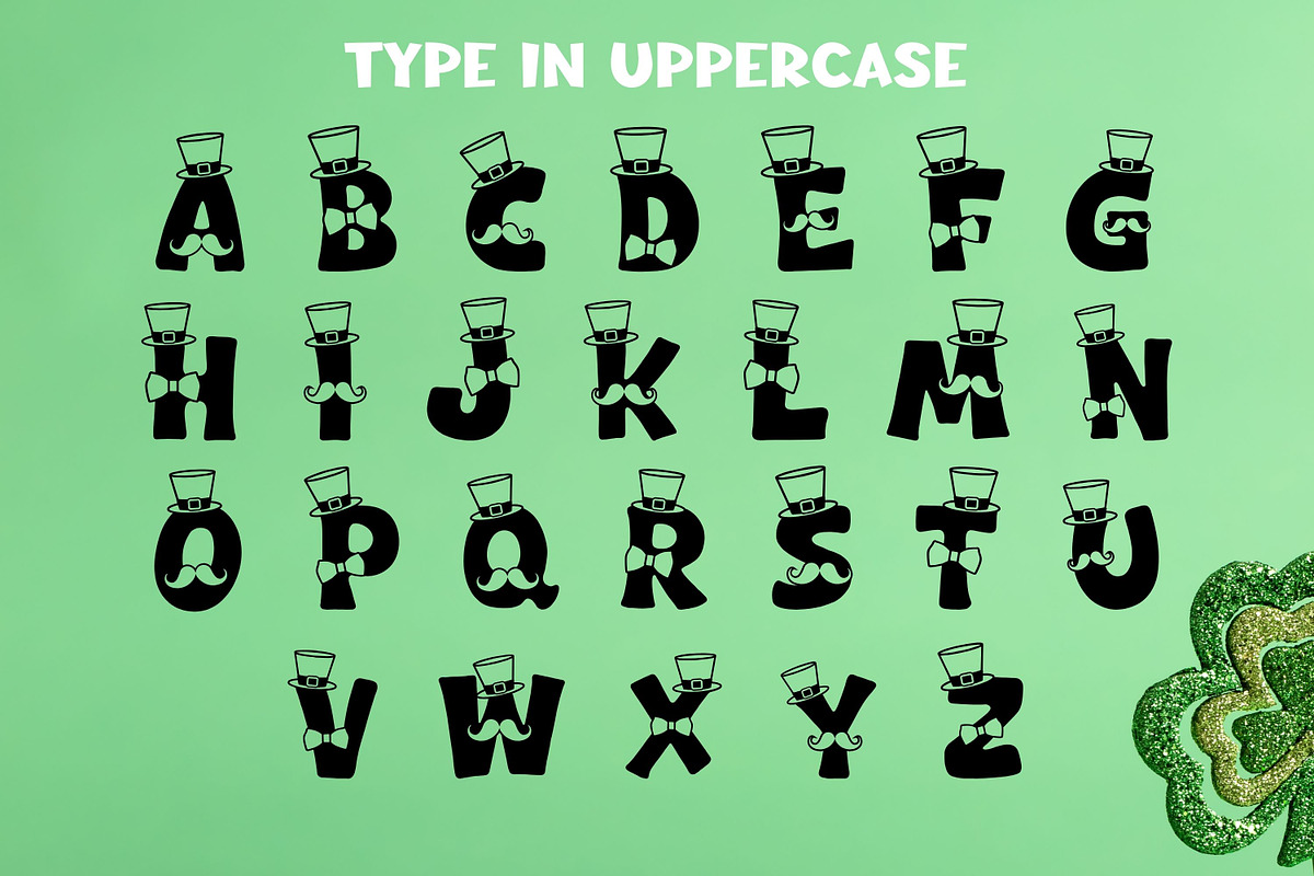 St. Patrick's Hat - Display Font, a Font by Adalin Shop (Photo 3 of 7)