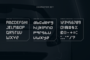 Dasmeng - Futuristic Display Font, a Sans Serif Font by padilah_a (Thumbnail 3 of 7)