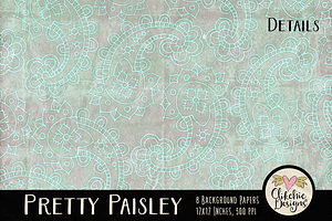 Pretty Paisley Patterned Backgrounds