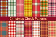 #141 Christmas Check Patterns, a Pattern Graphic by Plaid4You (Thumbnail 1 of 5)