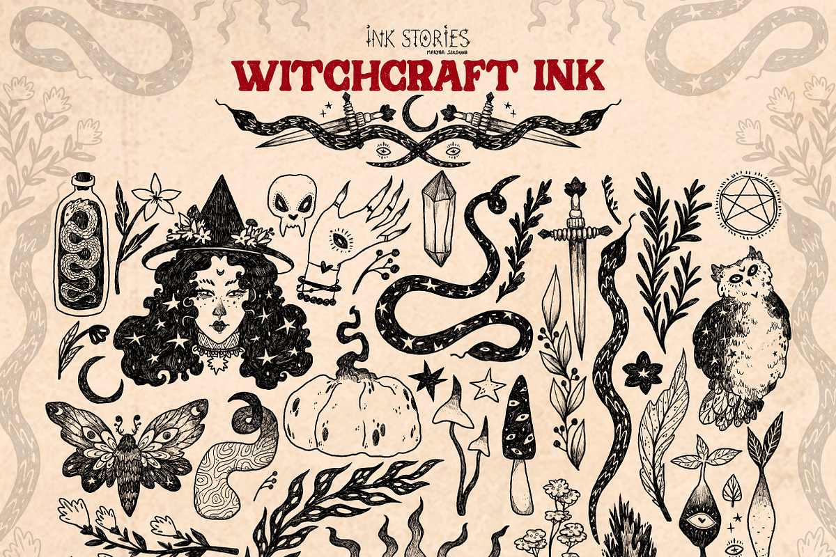 Witchcraft Ink, a Decorative Illustration by Ink Stories (Photo 2 of 6)