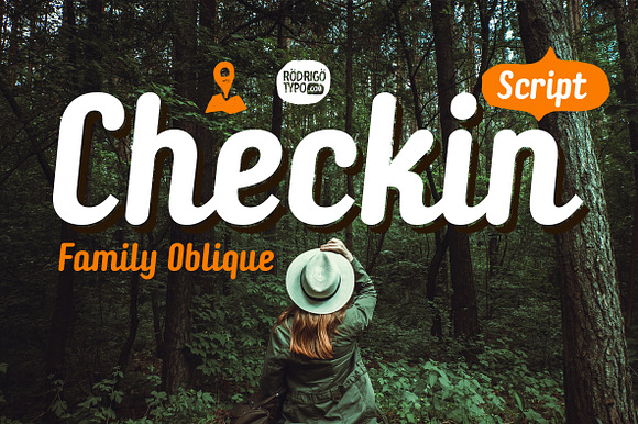 Checkin Script Family Oblique -50 preview 6