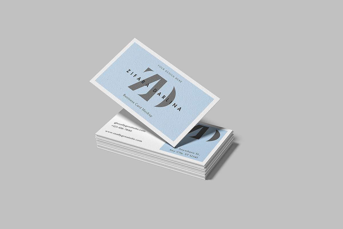 Business Card Mockup, a Product Mockup by ZifaraDesign (Photo 4 of 11)