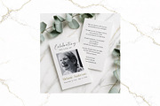 Funeral Prayer Card B&W Canva FR002, a Card Template by TyphoonStudio (Thumbnail 3 of 5)