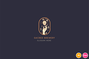 Sacred Brewery Logo Template