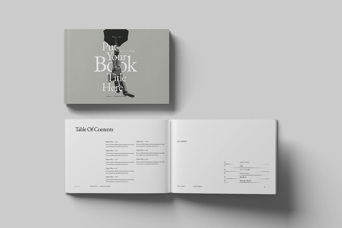 Book Title Layout Design Landscape, a Brochure Template by DesignCrest (Photo 5 of 22)