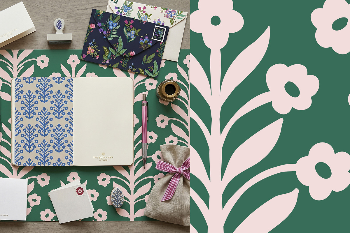Modern Folk Botanical Patterns, a Pattern Graphic by Sonulkaster (Photo 7 of 13)