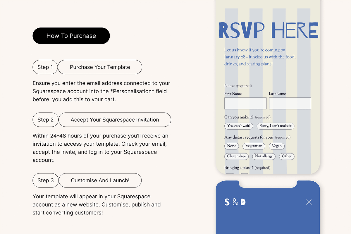 Vallea – Coastal Wedding Template, a Squarespace Template by WebInAWeek (Photo 5 of 6)