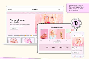 Blush Pink Wix Shop Studio Template