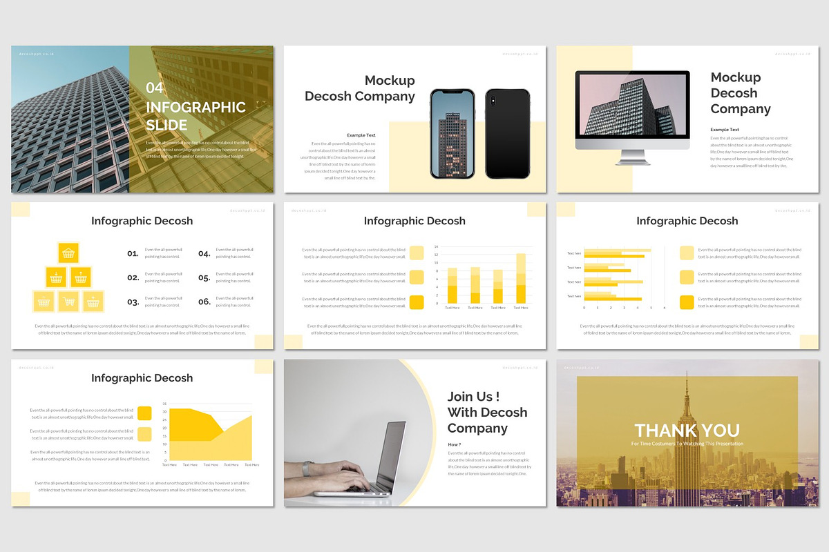 Decosh - Powerpoint Template, a Presentation Template by inspirasign