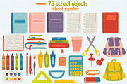 Back to school vector clipart, an Object Graphic by Trinibis (Thumbnail 4 of 7)
