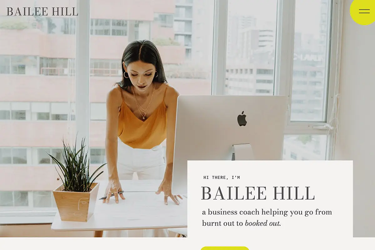 Bailee Hill Showit Template, a Websites & App Template by Amanda Scott Design Co. (Photo 4 of 8)
