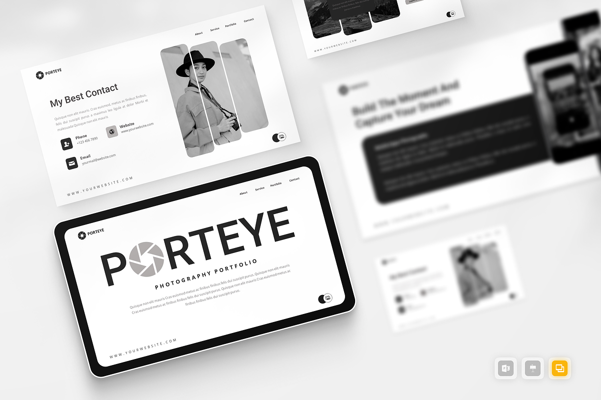 Photography Portfolio Google Slide, a Presentation Template by Annora Studio (Photo 1 of 5)