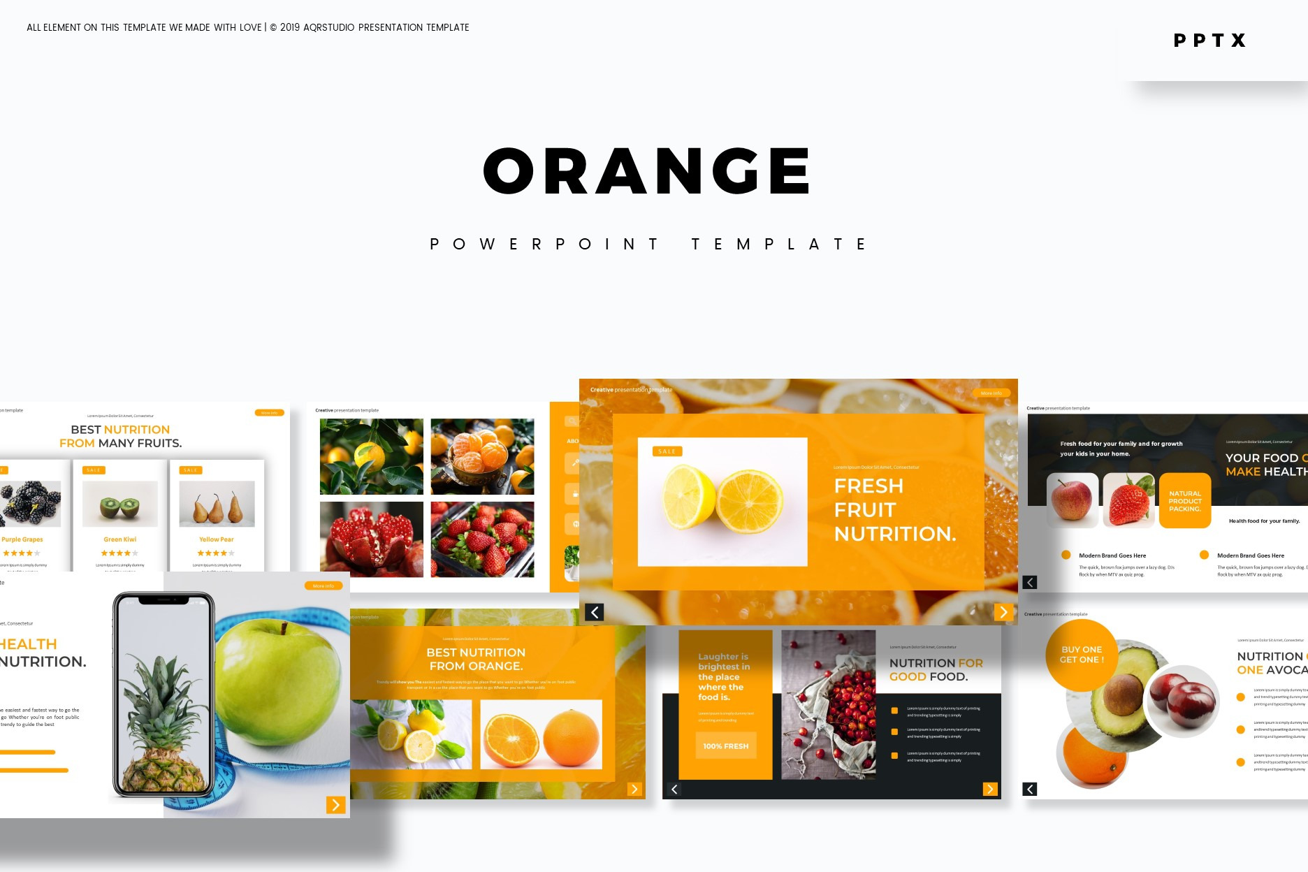 Orange - Powerpoint Template, a Presentation Template by AQR Studio
