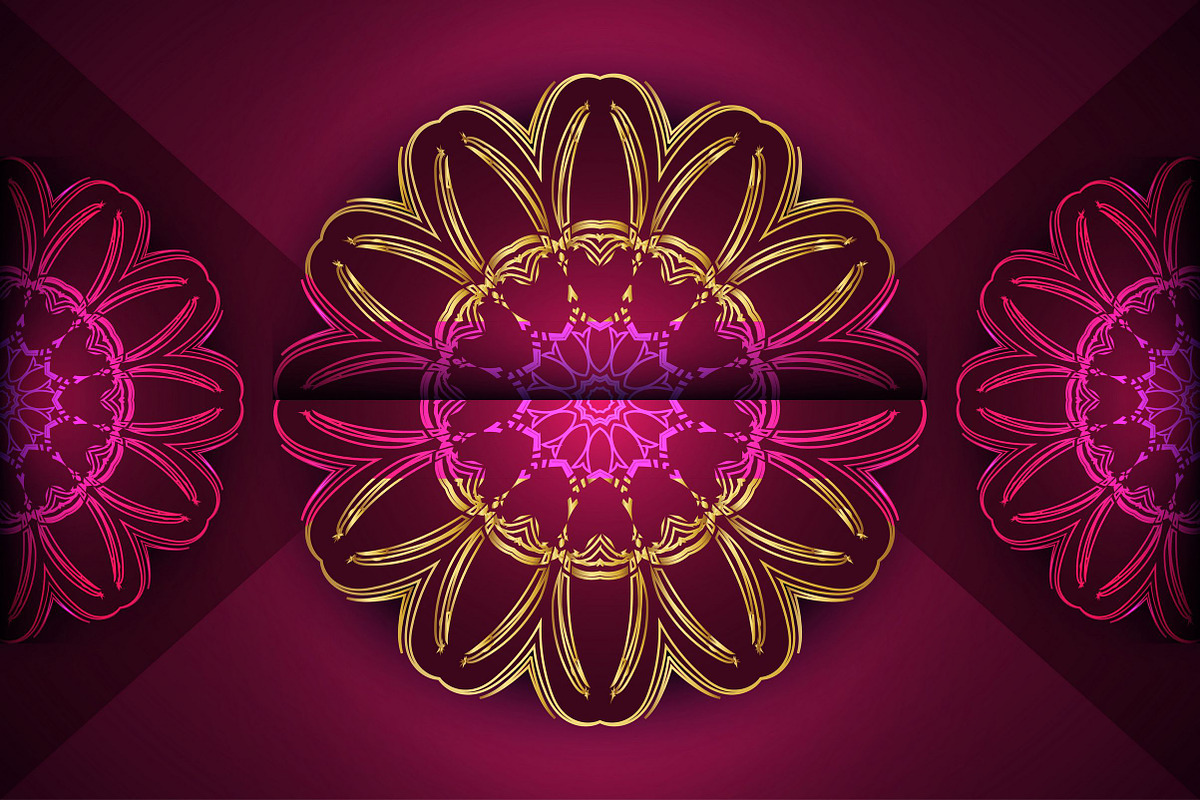 Mandala Circular Pattern Vector Pack, a Background Graphic by NJ Himel (Photo 65 of 95)