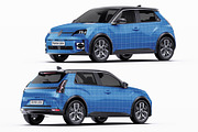 Retro Electric Hatchback Mockup Set, an Advertising Mockup by Halal Graphic Studio (Thumbnail 12 of 16)