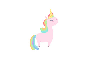 Lovely Unicorn, Cute Fantasy Animal