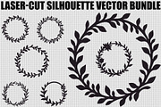 Elegant Leaf Wreath Frame Bundle, an Illustration by Designs_River (Thumbnail 1 of 9)