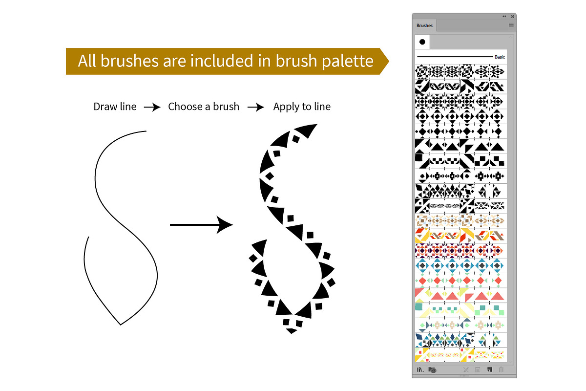 Tribal Pattern Brush #02 preview 5