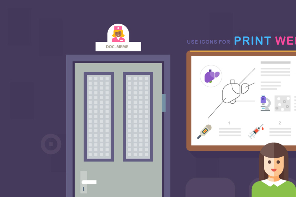 Flat medic icon and illustration kit, an Icon by Oleg Beresnev (Photo 4 of 5)