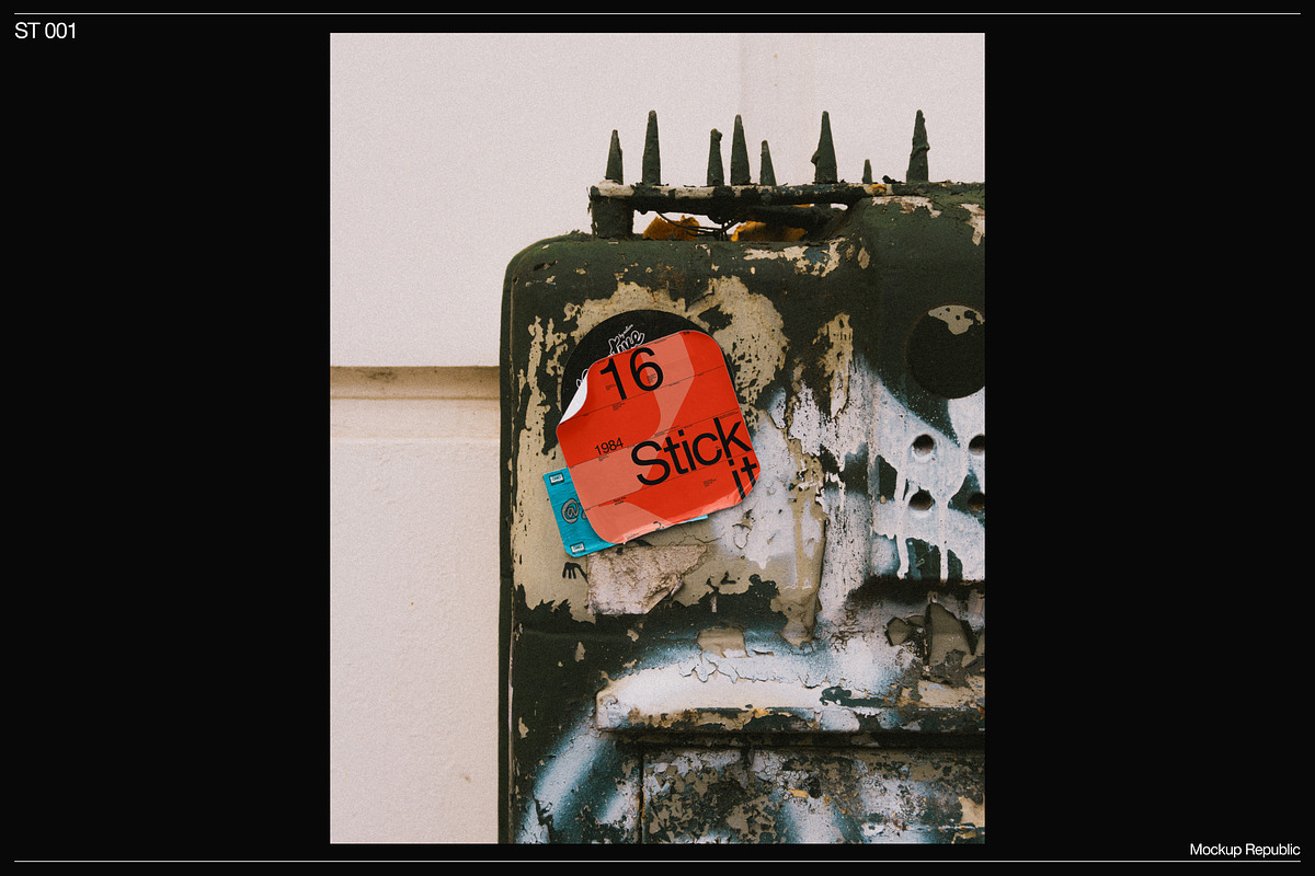 Sticker Mockup 001, a Merchandise Mockup by Burmess (Photo 2 of 3)