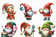 Christmas Gnome Musicians PNG, an Illustration by Craft Nest (Thumbnail 3 of 6)