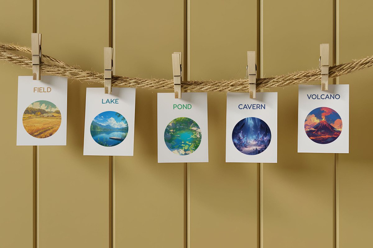 Wander - Landscape Flashcards, a Card Template by CinderHeart Designs (Photo 6 of 6)