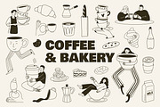 Coffee and Bakery Illustrations, a Food Illustration by AnnArt (Thumbnail 1 of 14)