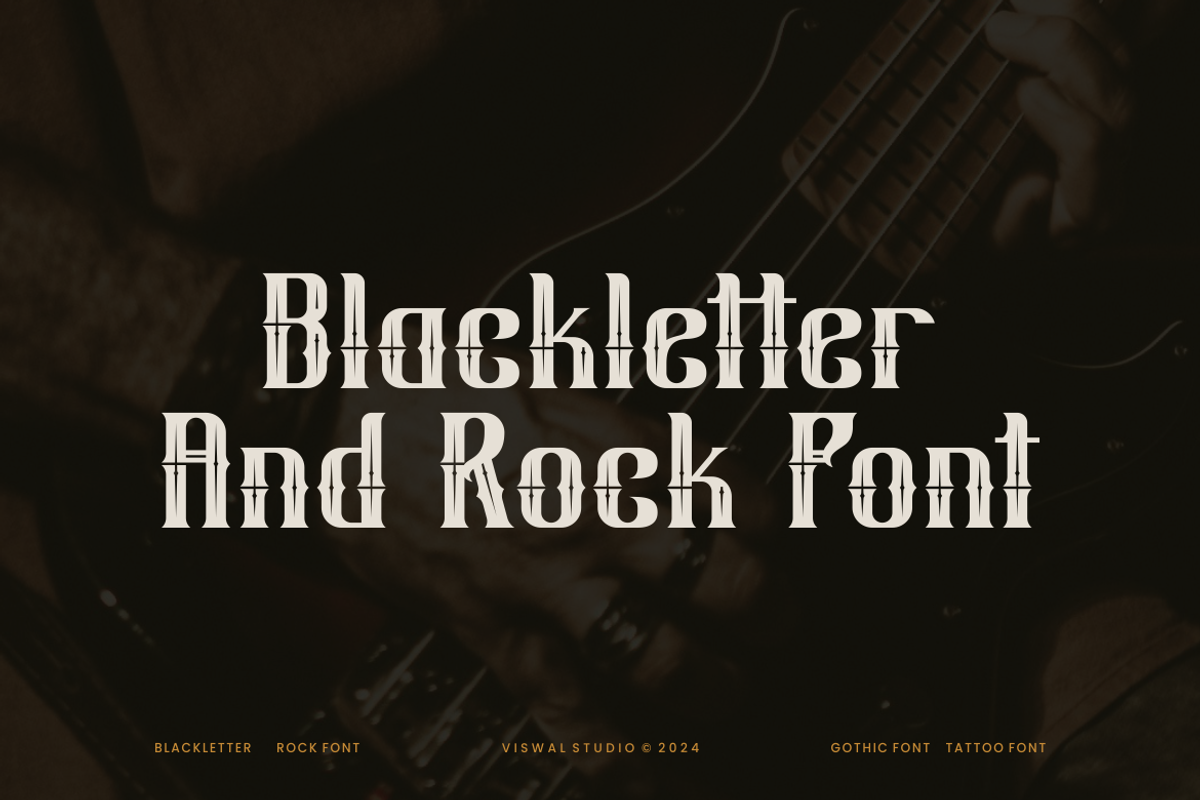 Scream Steam - Gothic Blackletter, a Blackletter Font by Viswal Studio (Photo 3 of 7)