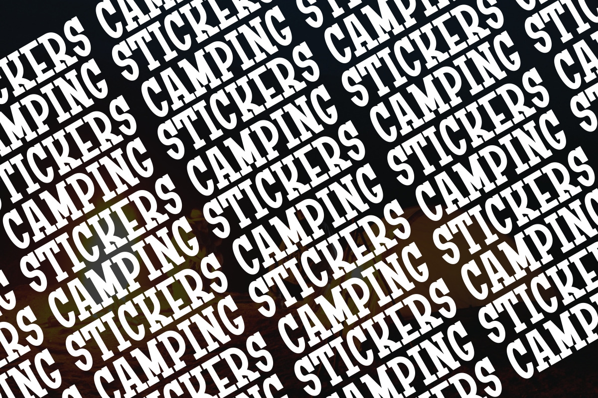 Camping Stickers Font