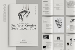 Book Title Layout Design Template, a Brochure Template by TemplateFolio-Shop