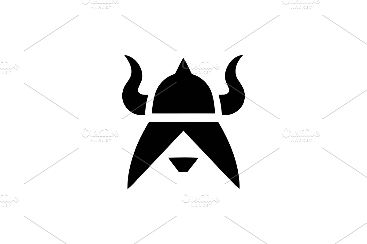 Viking Helmet Logo Norse Warrior, a Branding & Logo Template by Vectorium Studio (Photo 1 of 2)