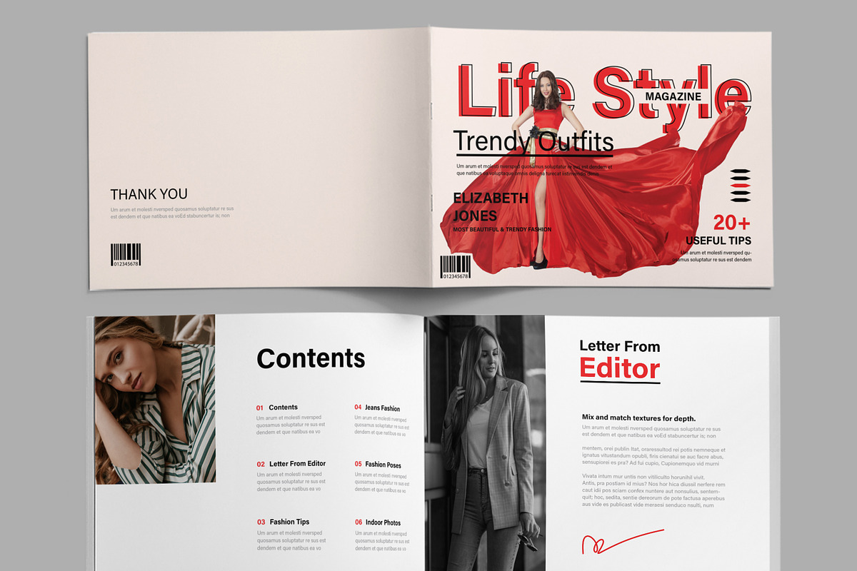 Fashion Outfit Magazine Template, a Magazine Template by ContestDesign (Photo 2 of 5)