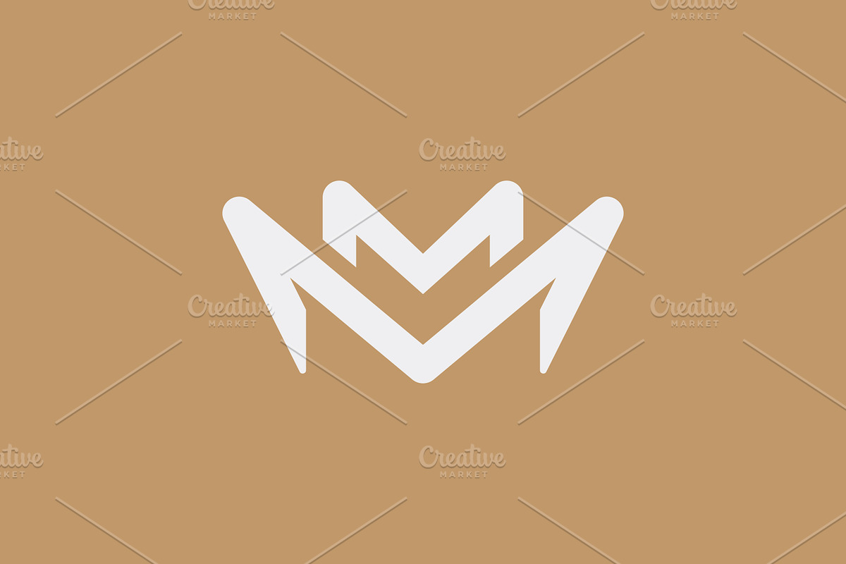 Lettermarks MM Crown Logo Templates, a Branding & Logo Template by ganuDESIGN (Photo 3 of 4)
