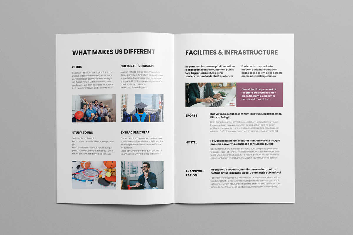 Education Brochure Template Canva, a Brochure Template by Pixelpick (Photo 4 of 9)