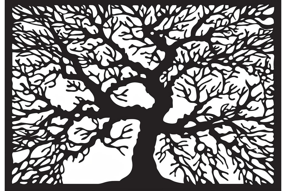 Tree Branch Laser Cut Panel Bundle, a Graphic by balal (Photo 6 of 11)
