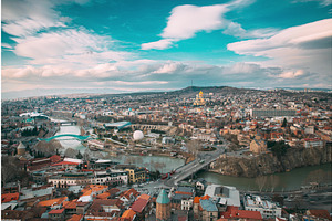 Tbilisi, Georgia. Top View Of Famous, a Graphic by Our Amazing World