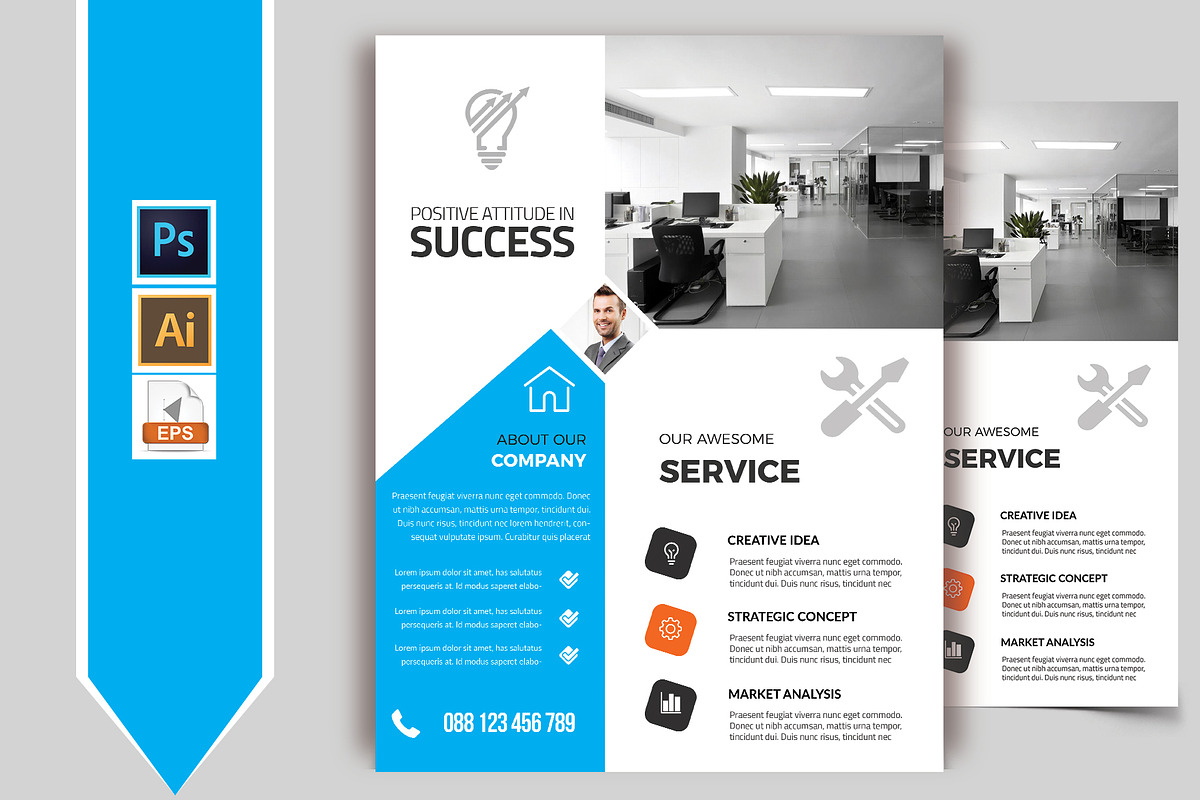 50+ Business Flyers Bundle, a Flyer Template by Imagine Design Studio (Photo 40 of 52)