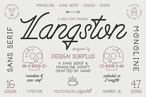 Langston Script + Sans Serif