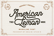 American Lemon Font Duo, a Script Font by ErgibiStudio (Thumbnail 1 of 11)