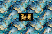 Teal Gold Alcohol Ink Background, a Pattern Graphic by Creative Store (Thumbnail 4 of 5)