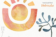 Watercolor Boho Clipart, a Decorative Illustration by OllyKo Art (Thumbnail 7 of 7)
