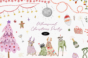 Whimsical Christmas Party, a Seasonal Illustration by Les Frolova (Thumbnail 1 of 17)