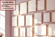 Frame Mockup Gallery Wall | BEDROOM, a Household Mockup by RevintageStudio (Thumbnail 4 of 6)
