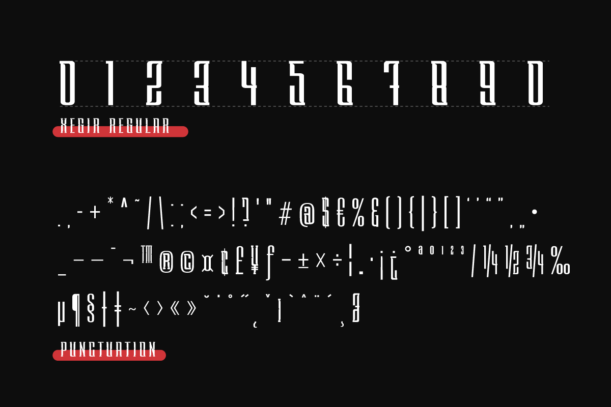 XEGIR | Retro Condensed Font, a Sans Serif Font by twinstd (Photo 6 of 12)
