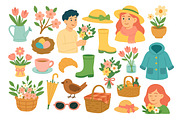 Spring Doodle Set, a Seasonal Illustration by ananastya (Thumbnail 4 of 5)